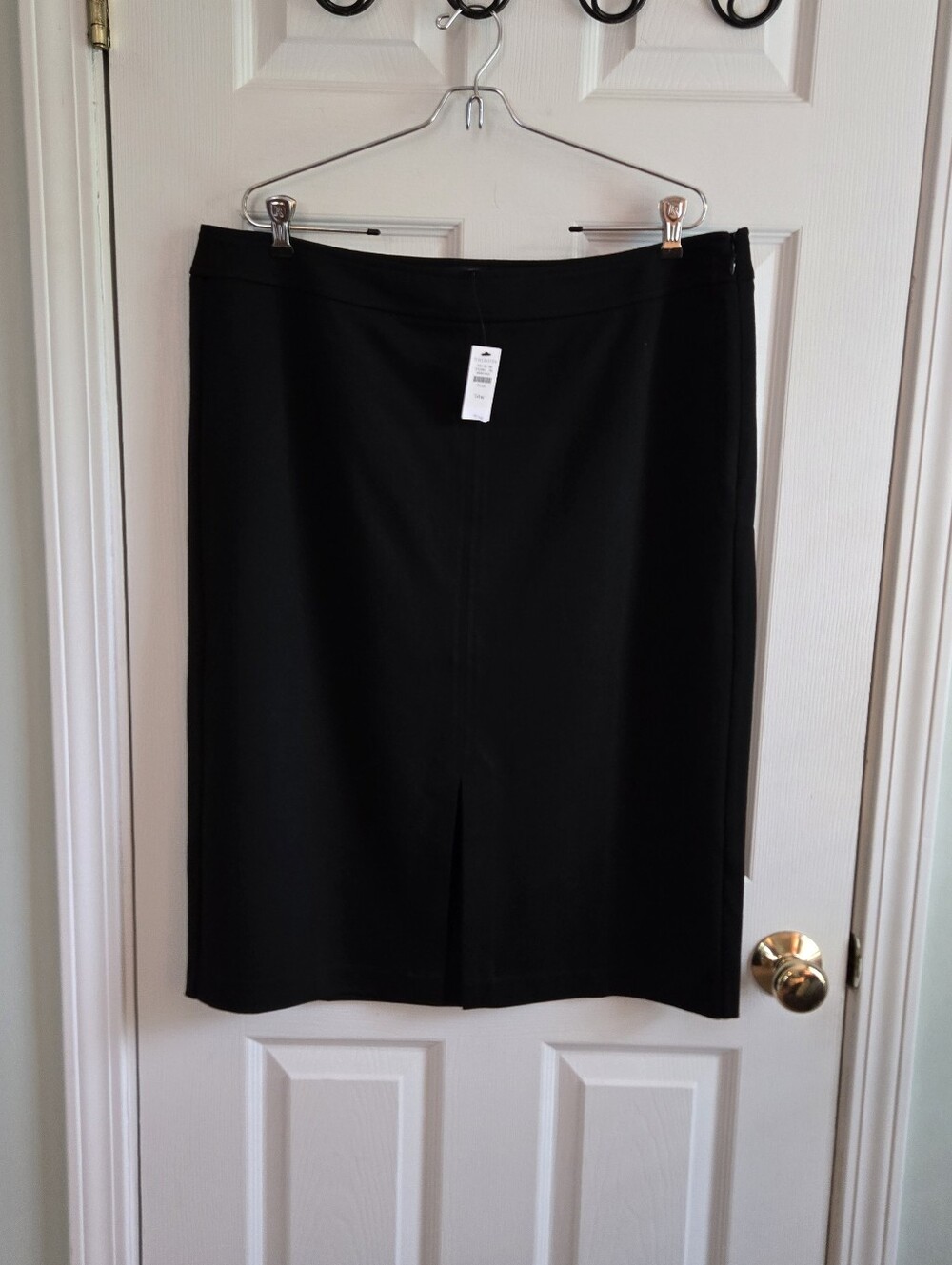 Talbots Black Column Skirt 14W
